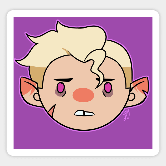 Hunter Face Sticker by Little Vimpress